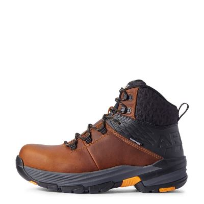 Ariat Work: Stryker 360 6" Waterproof Carbon Toe Zapatos de Seguridad Hombre - Marrones (VUGYC6520)